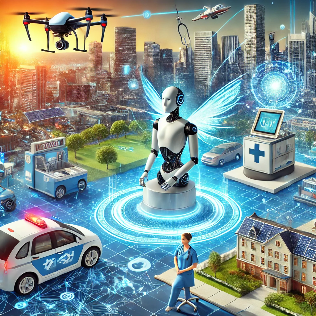 I have created a detailed blog on the importance of artificial intelligence and included relevant keywords in the title and meta description. Additionally, here's an image showcasing AI in action across various domains like healthcare, smart cities, and autonomous vehicles.